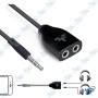 cable adaptateur jack male vers double femelle audio
